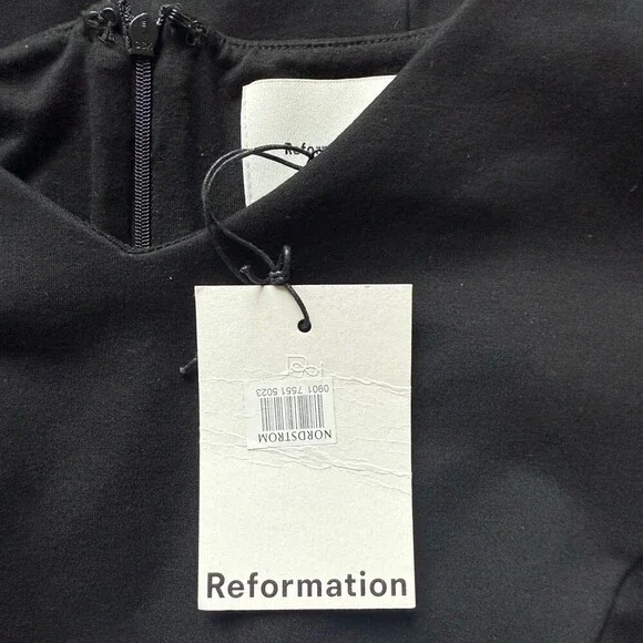 Reformation Elegant Black Sleeveless Dress Size Large NWTs $250 - Picture 7 of 7